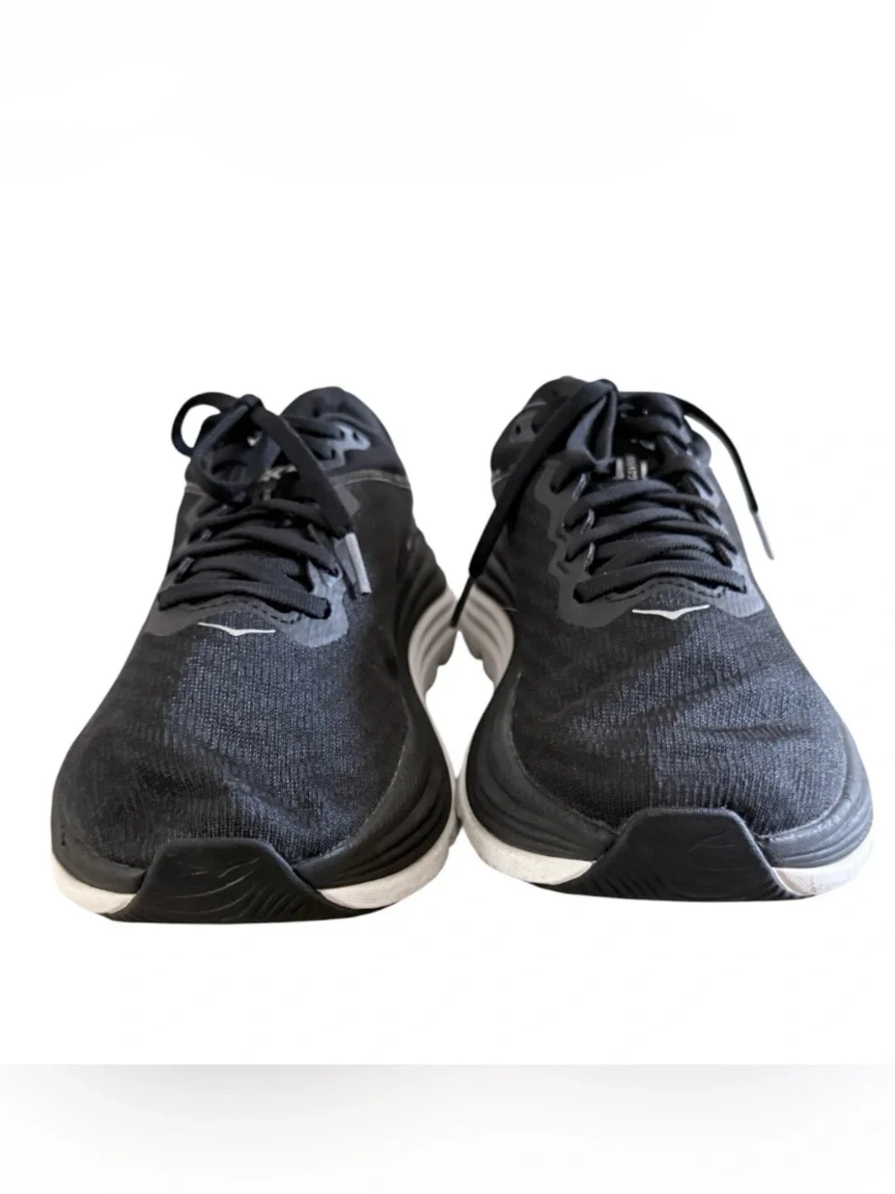 Hoka Bondi 8 women’s 6B lace up black & white running shoes